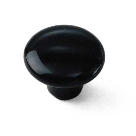 Laurey 1 1/2" Porcelain Knob, Black 1715